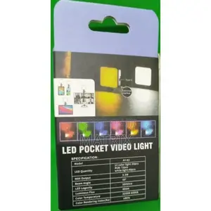 Compact Rechargeable Pocket Lamp for Video Content Creator