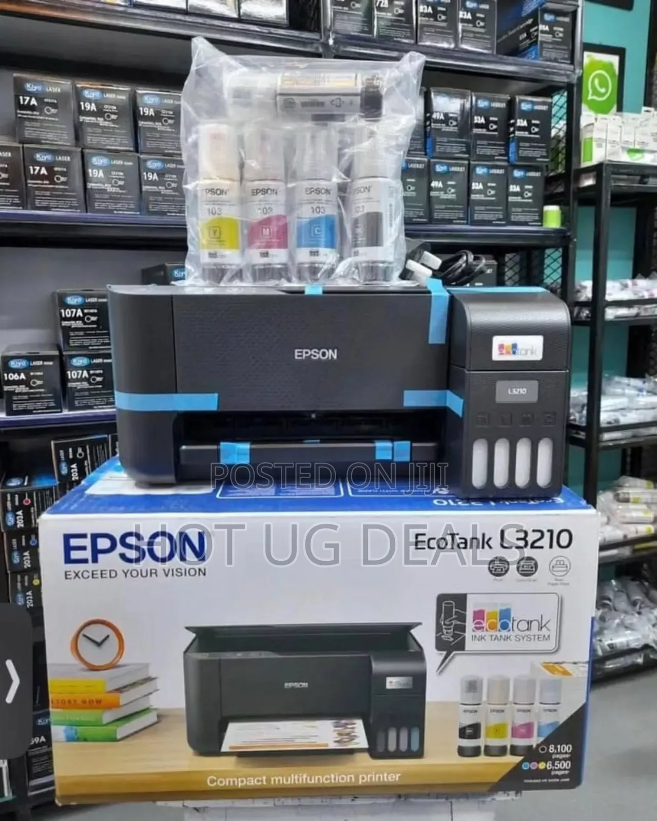 Epson Ecotank L 3210 Multifunction Inktank Printer Print, Copy, Scan