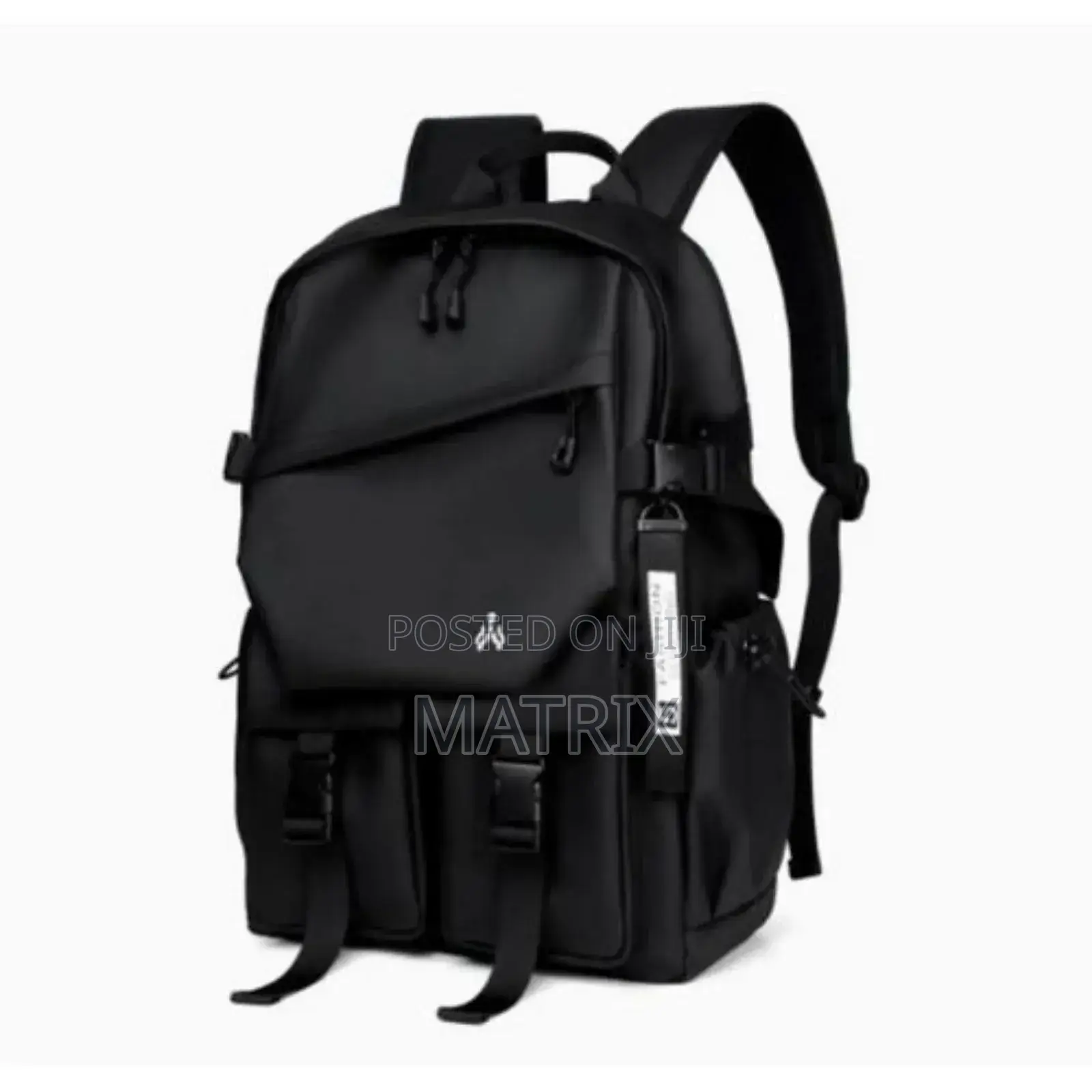 Large Capacity Unisex Backpack - Black