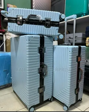 Traveling Plastic Suitcase. Full Set