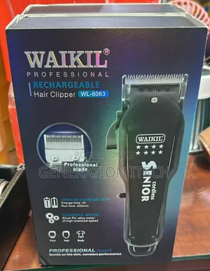Waikil Professional Rechargeable Hair Clipper, Model Wl-6063