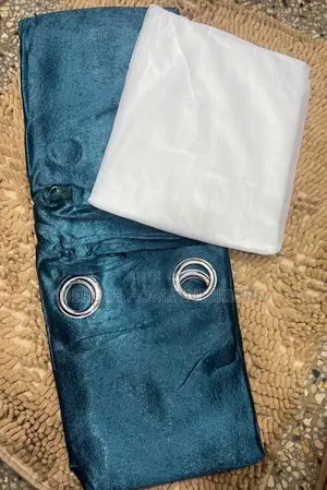 Green Already Made Curtain(4pcs)