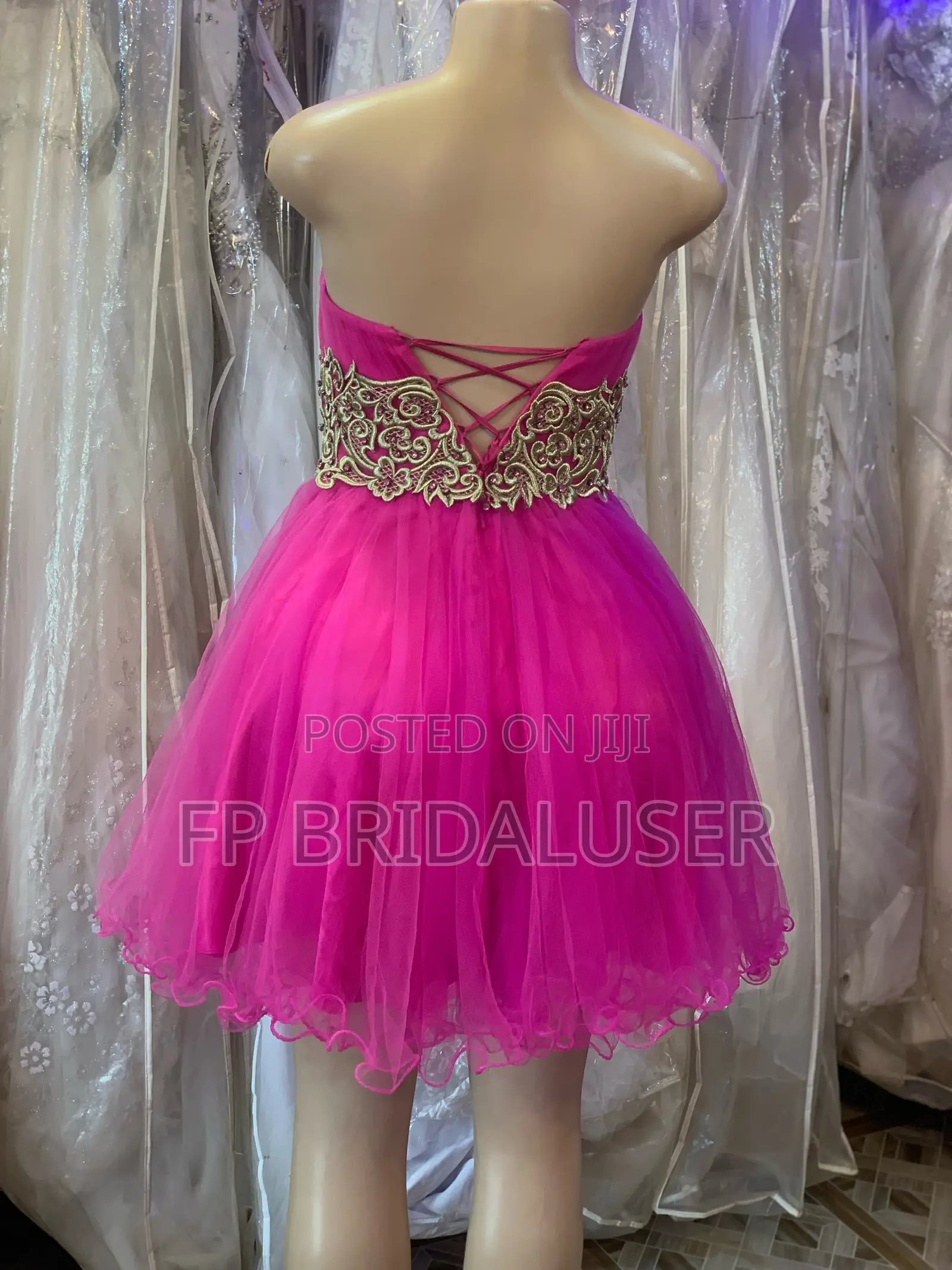 Bridesmaids Changing Short Pink Dress 4pcs