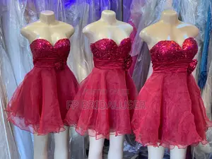 Bridesmaids Changing Short Pink Dress 4pcs