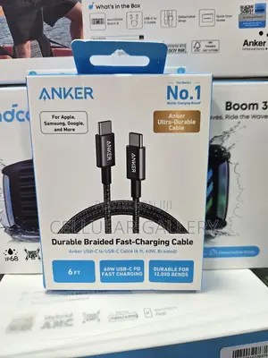 Anker Durable Braided Fast Charging Cable 60w Usb-C to Usb-C