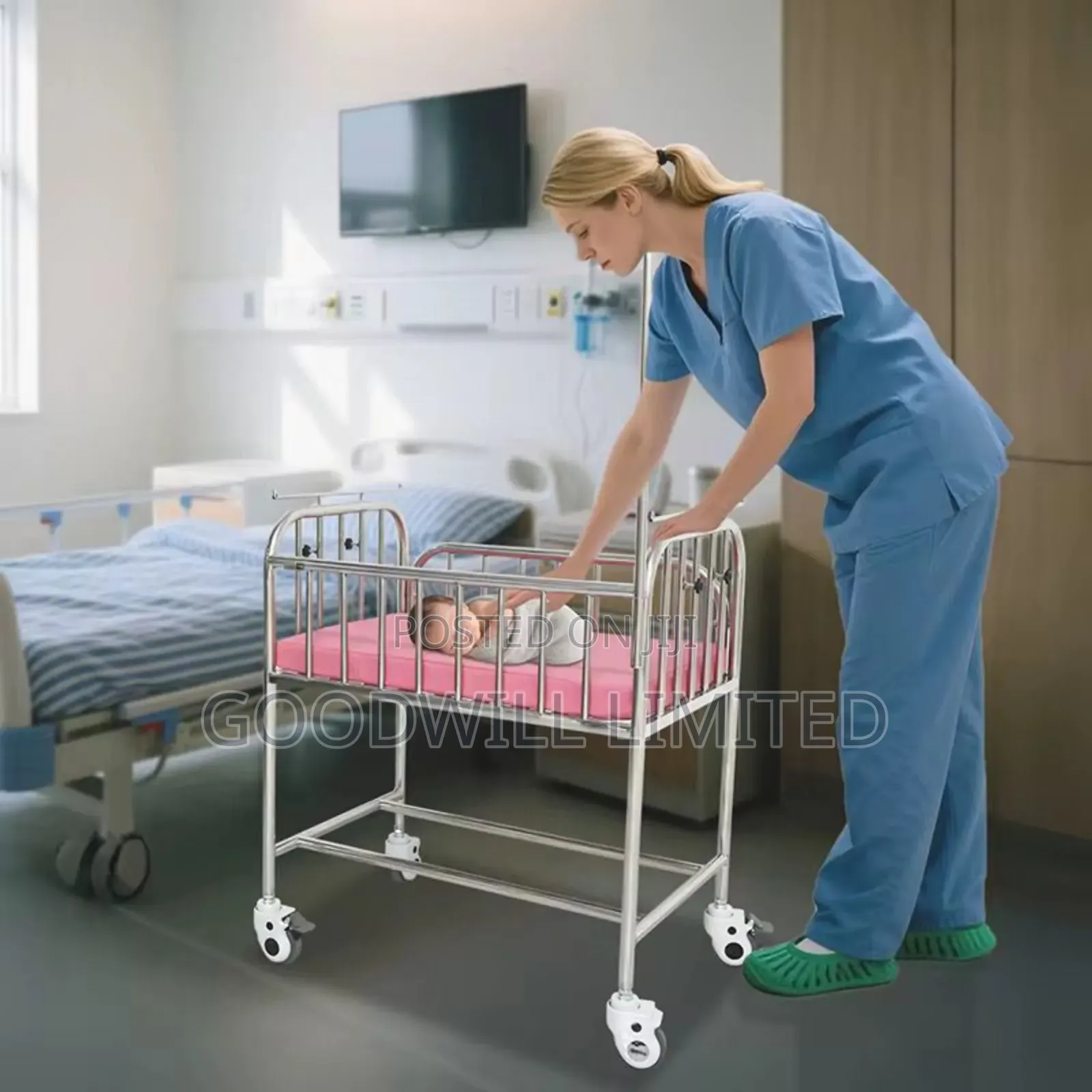 Stainless Baby Bed/Baby Crib