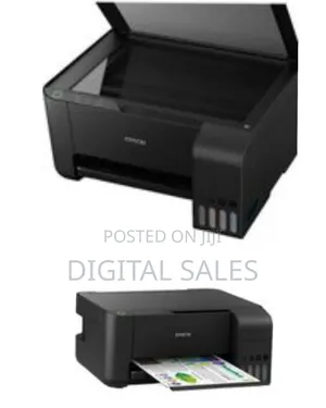 Epson Printers Ecotank L3210 A4 All-in-One Ink Tank Printer, Black