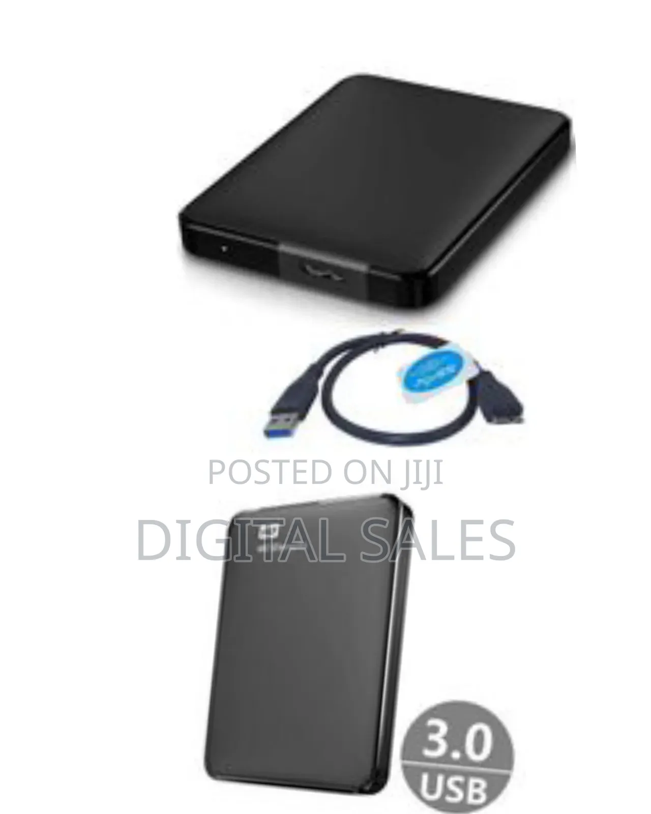 Western Digital 3.0 Usb High Speed External Hard Disk 320gb - Black