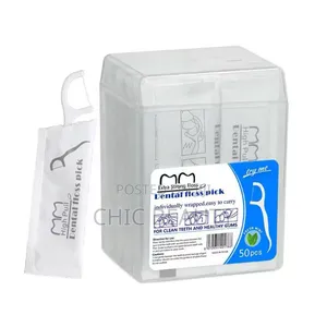 Extra Strong Dental Floss Pick 50 Piece In A Pack