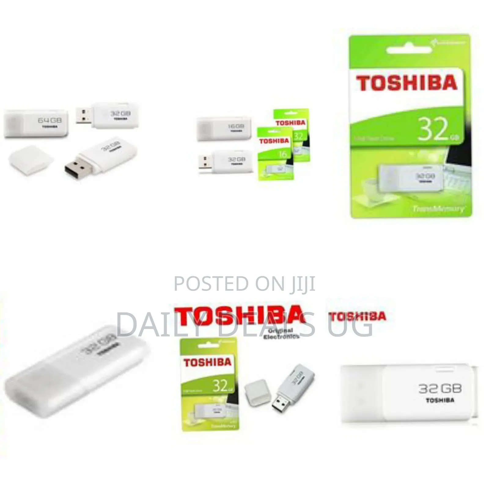 Toshiba 32gb Flash Disk Drive Transmemory High Speed Pen Drive -White