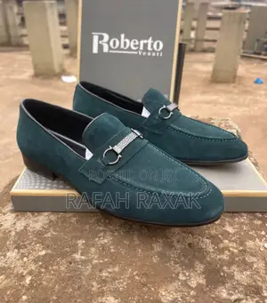 Original Men’S Classic Green Suede Salvatore Ferragamo Loafers