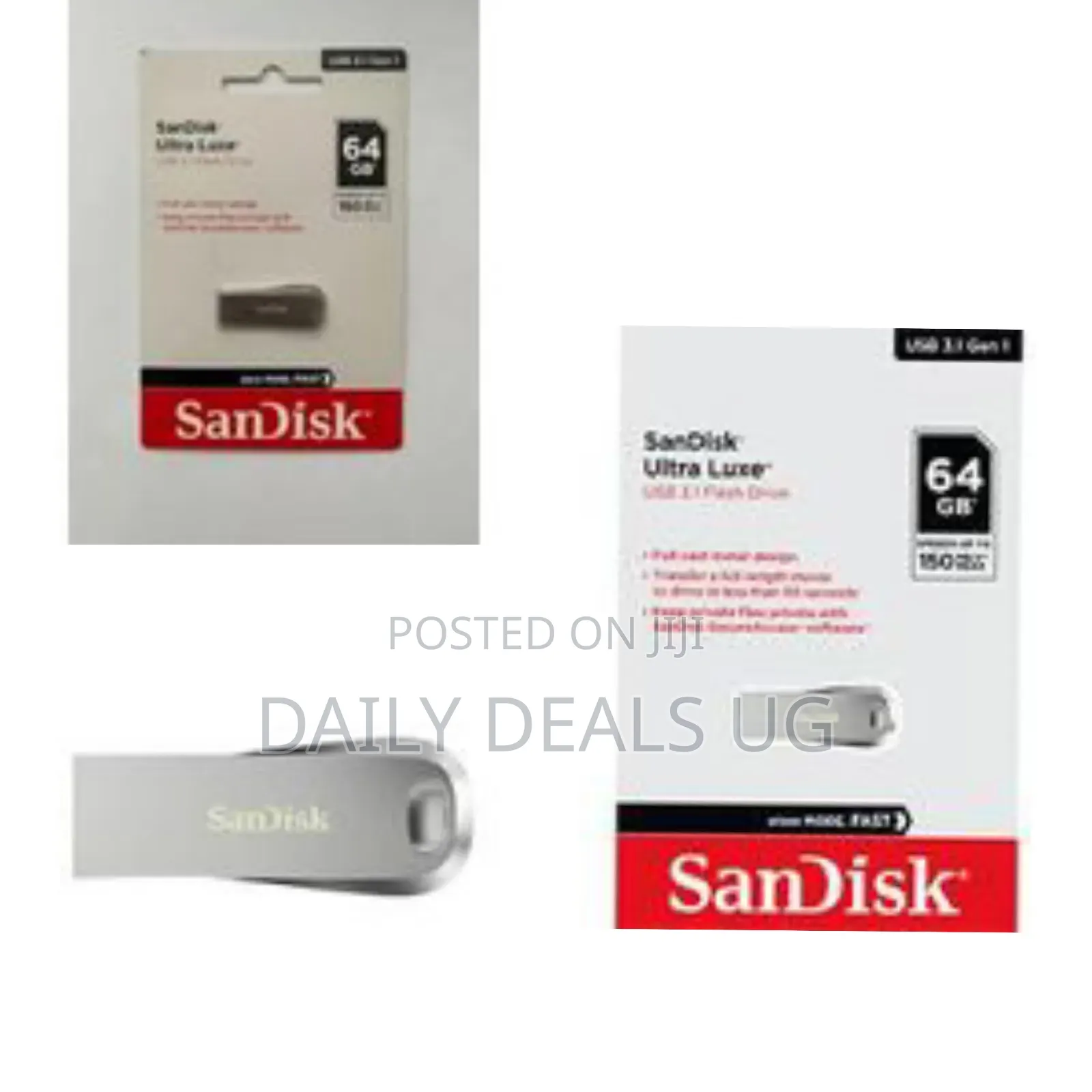 Sandisk 64gb Ultra 2.0 Usb Flash Drive/Flash Disk 150mb/S -Black