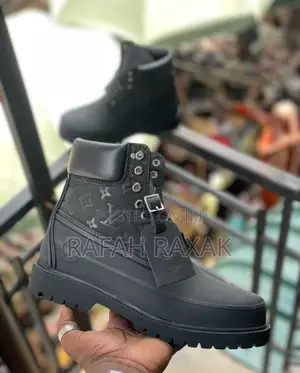 Original Black Timberland X Louis Vuitton 6 Inch Waterproof  Boots