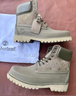 Original Green Timberland X Louis Vuitton 6 Inch Waterproof Boots