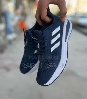 Original Blue Adidas Light Motion Cloudfoam Running Trainer Sneakers
