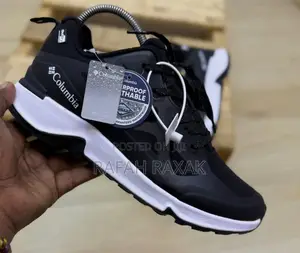 Men’S Black/White Columbia Out Dry Waterproof Breathable Sneakers