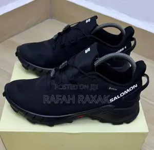 Men’S Black Salomon Supercross 4 Trail Hike Running Sneakers