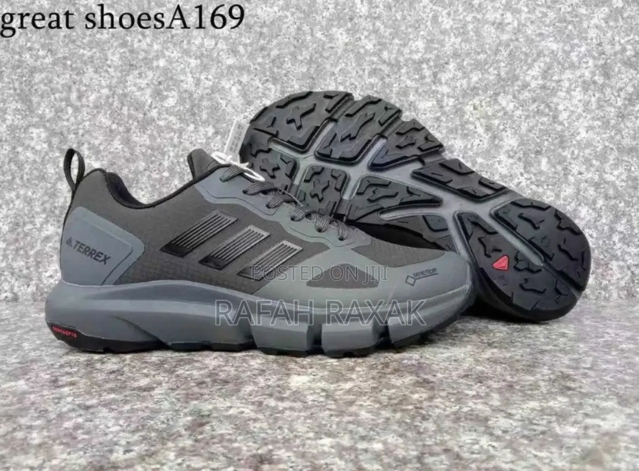 Men’S Grey Adidas Terrex Gore-tex Trainer Sneakers