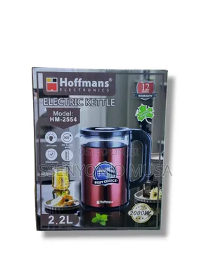 Hoffmans Electric Kettle Hm-2554 - 2.2l, 2000w, 360° Swivel