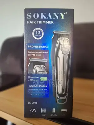 Cordless Sokany Sk-9915 Electric Hair Shaver Clipper