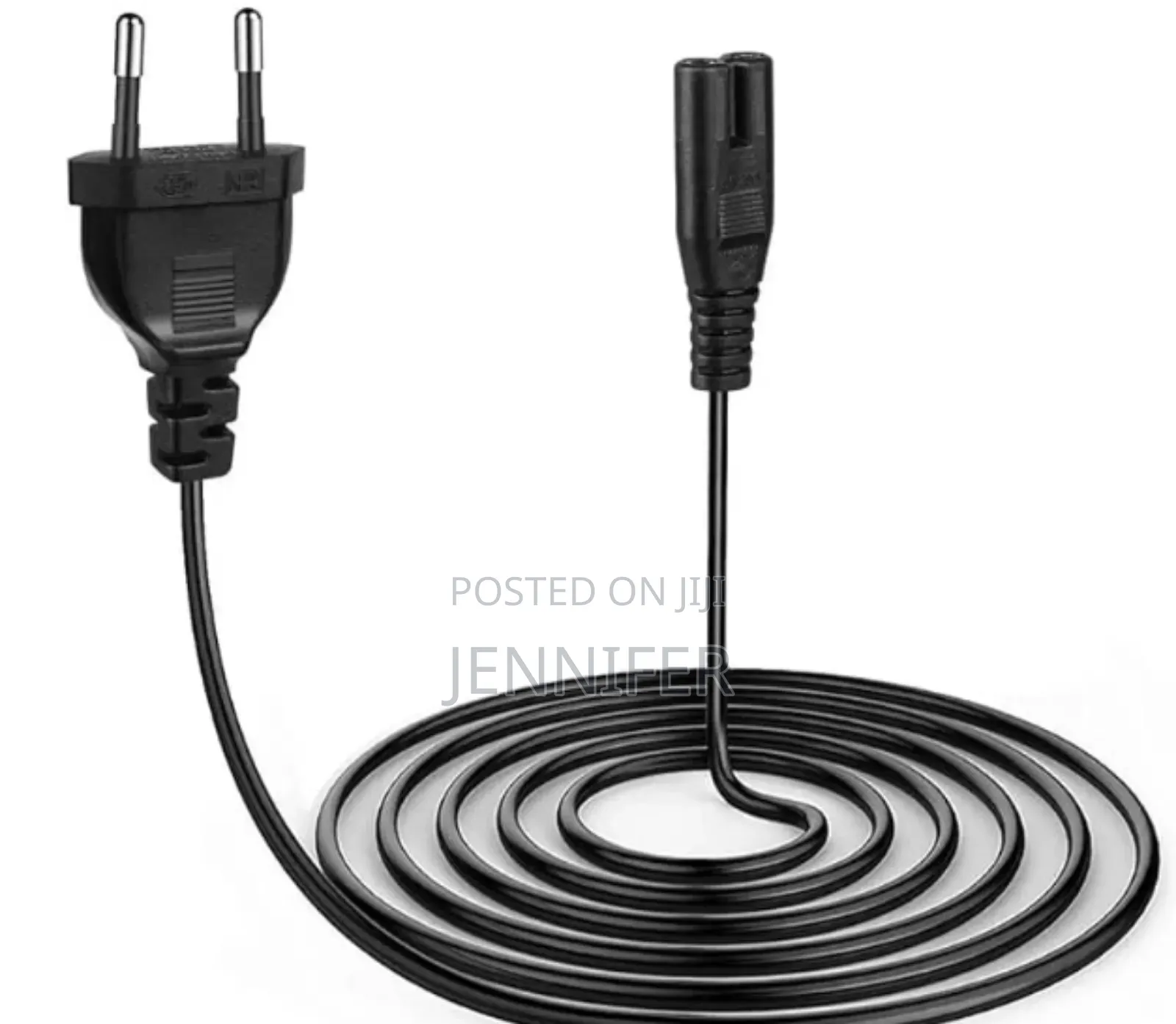Power Cable European 2 Pole Euro Plug