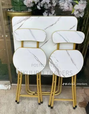 Foldable Table With 2 Chairs