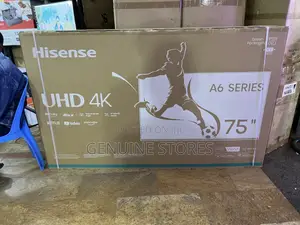 Hisense Smart 75”inches of A6 Series/ Flameless With Digital Channels