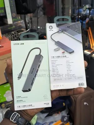 Green 7in1 Usb Hub