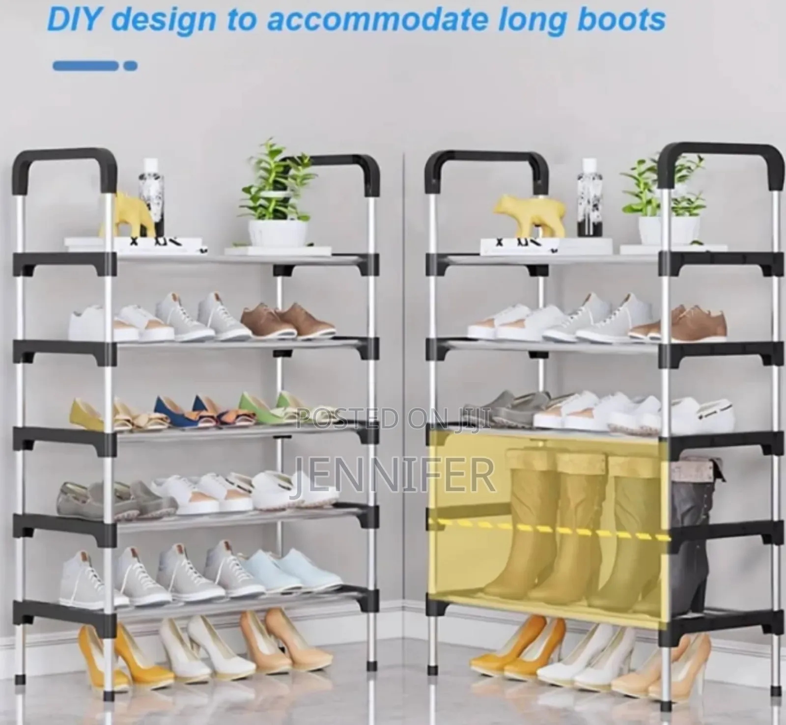 Metal Shoe Bench With Steel Pipe Assembly