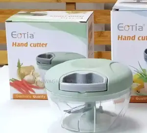 Hand-Pull Food Processor / Vegetable Chopper With 3-Blades