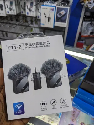 (F11-2 3 in 1 Wireless Microphone, Noise Cancellation