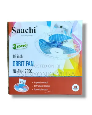 Saachi Nl-Fn-1735c 16" Orbit Fan - 3-Speed, 60w Power