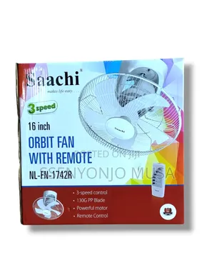 Saachi Nl-Fn-1742r 16" Orbit Fan - 3-Speed, Remote Control-