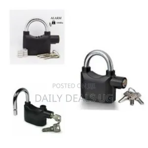 Kinbar Loud Alarm on Intruder Touch Padlock -Black