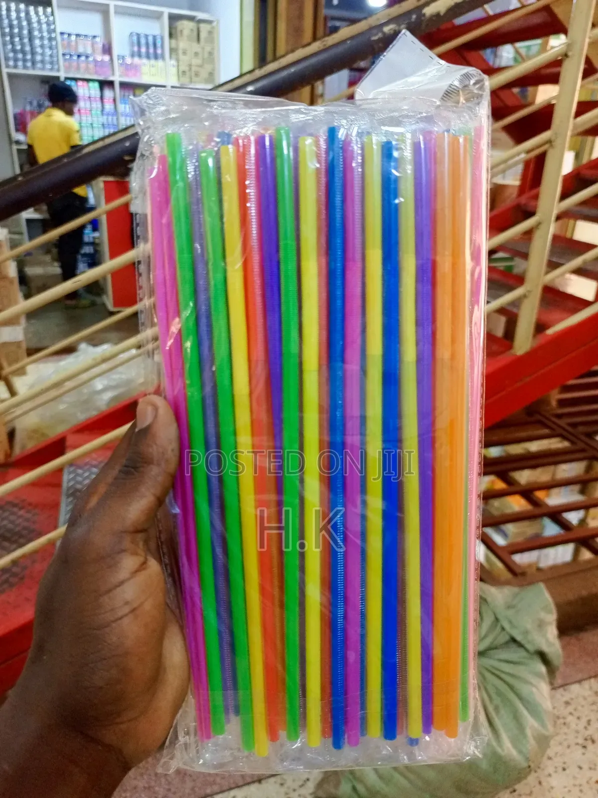 100pcs Colorful, Flexible Plastic Drinking Straws.