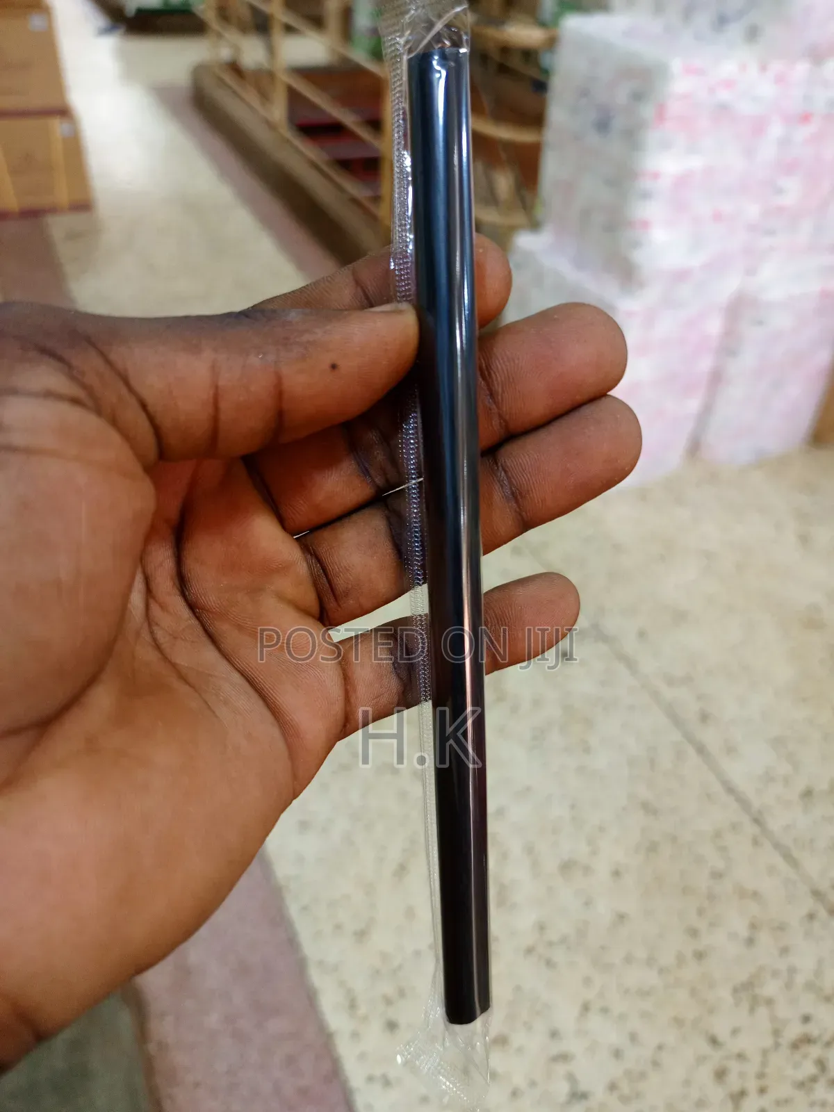 Black Plastic Drinking Straws 100pcs