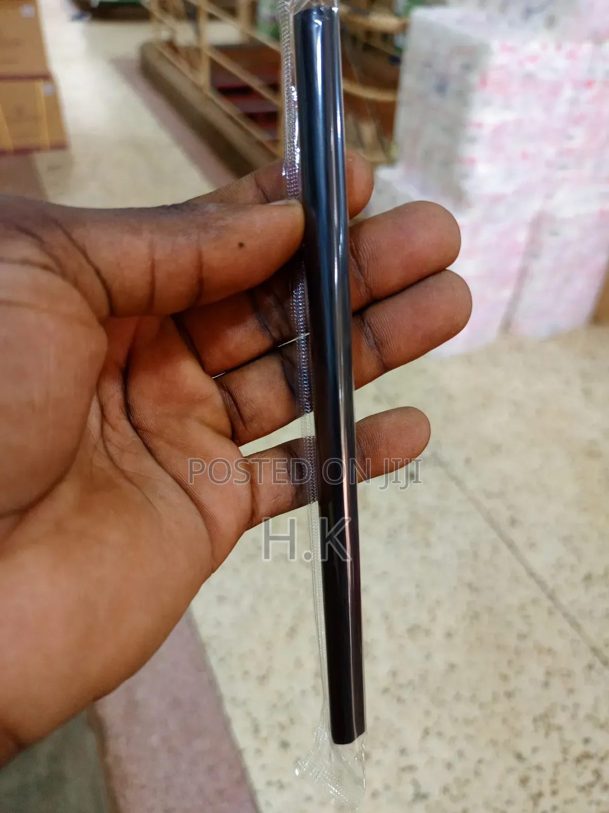 Black Plastic Drinking Straws 100pcs
