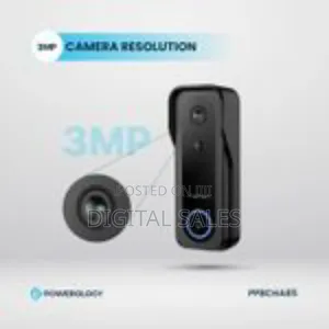 Powerology Ip65 265gb 3mp Infrared Smart Camera Doorbell 5200mah Table