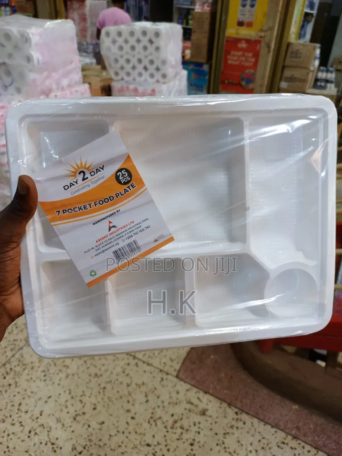 7 Pocket Food Plates 25pcs