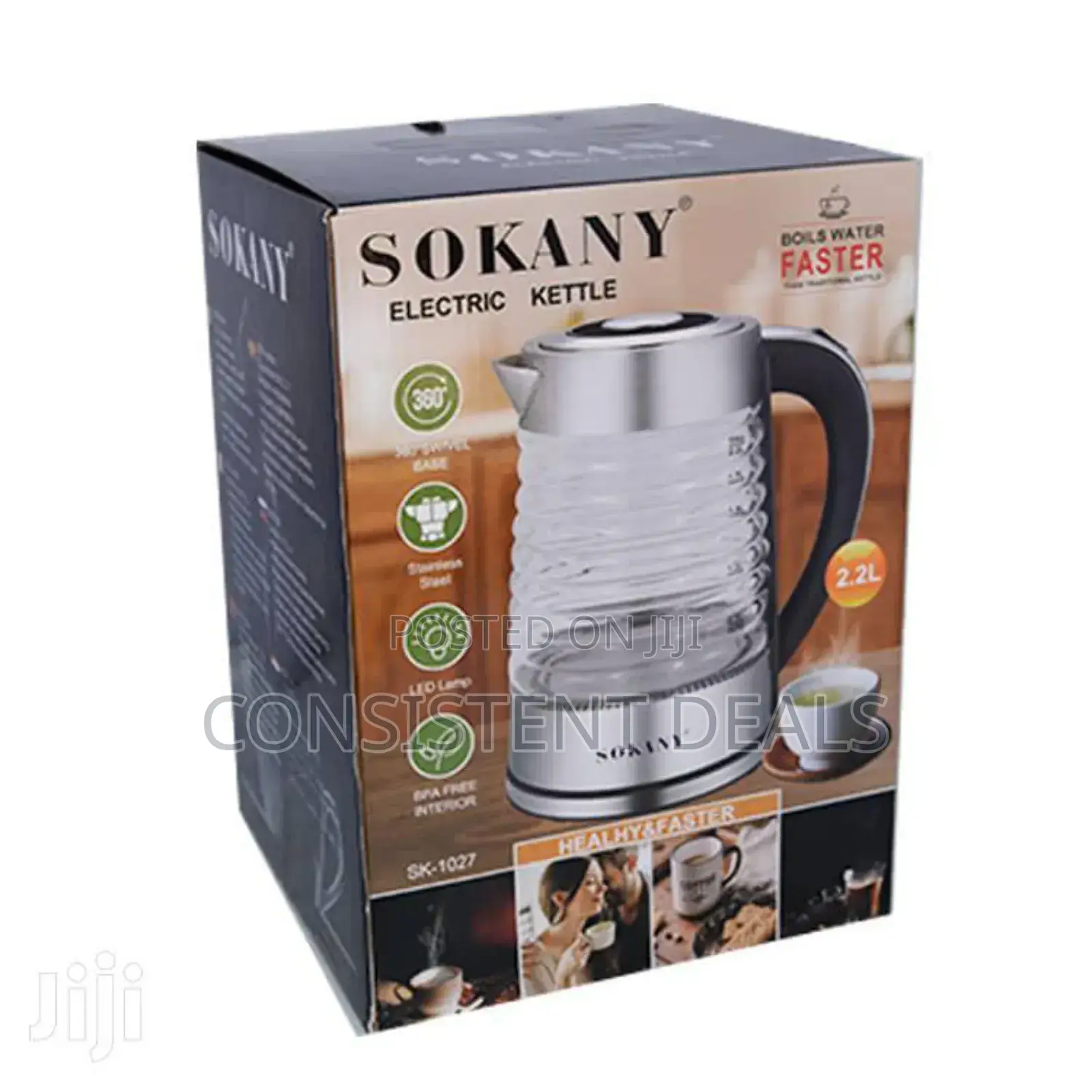 Sokany 2.2l Electric Kettle