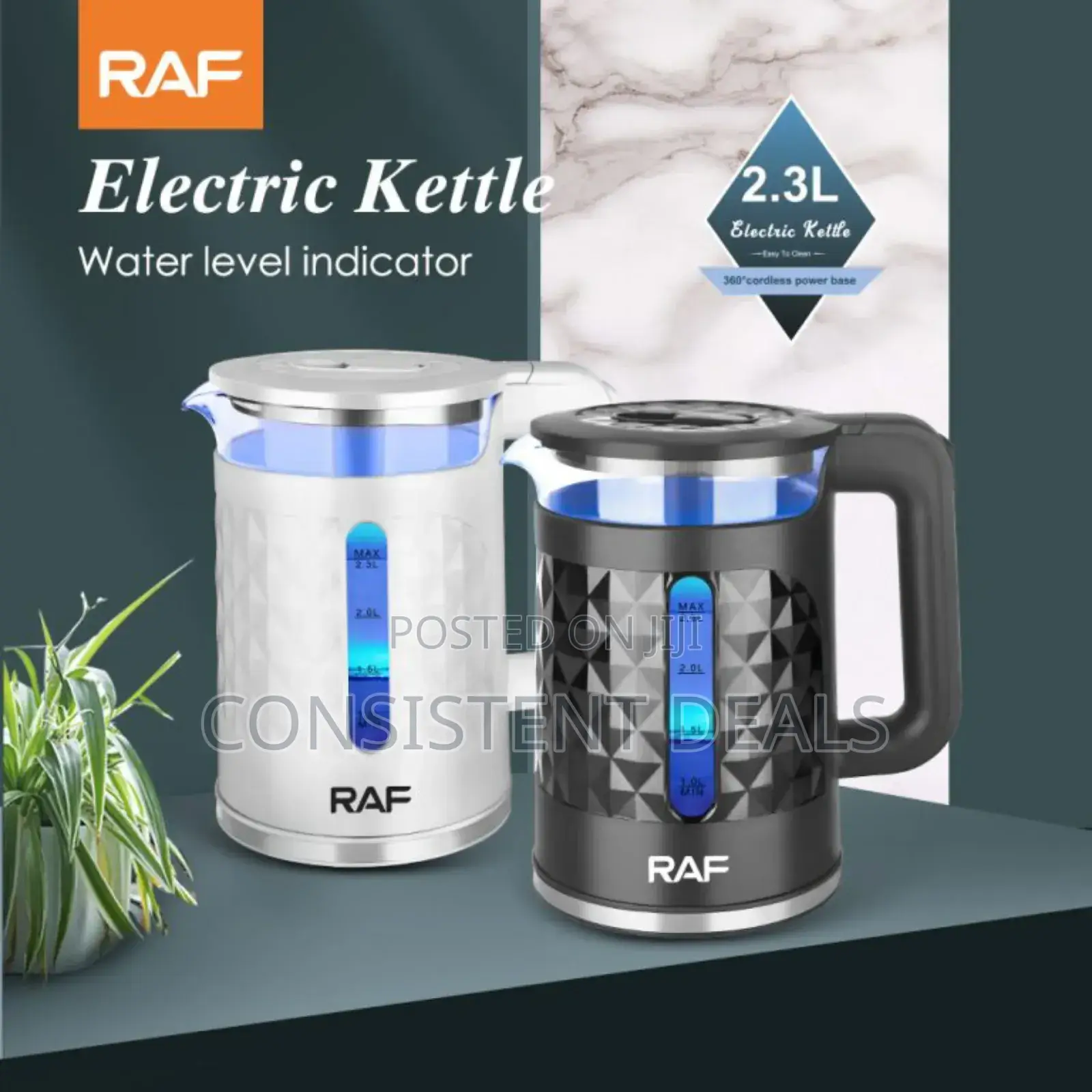 Raf 2.3l Electric Water Kettle