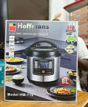 8l Pressure Cooker With Steamer Hoffman, Electric Pressure Cooker 8l