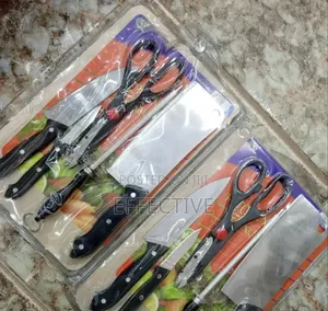 6-Piece Kitchen Knife Set and Board