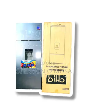 Chiq 270l Double Door Fridge - Ctm270dbik3, Water Dispenser
