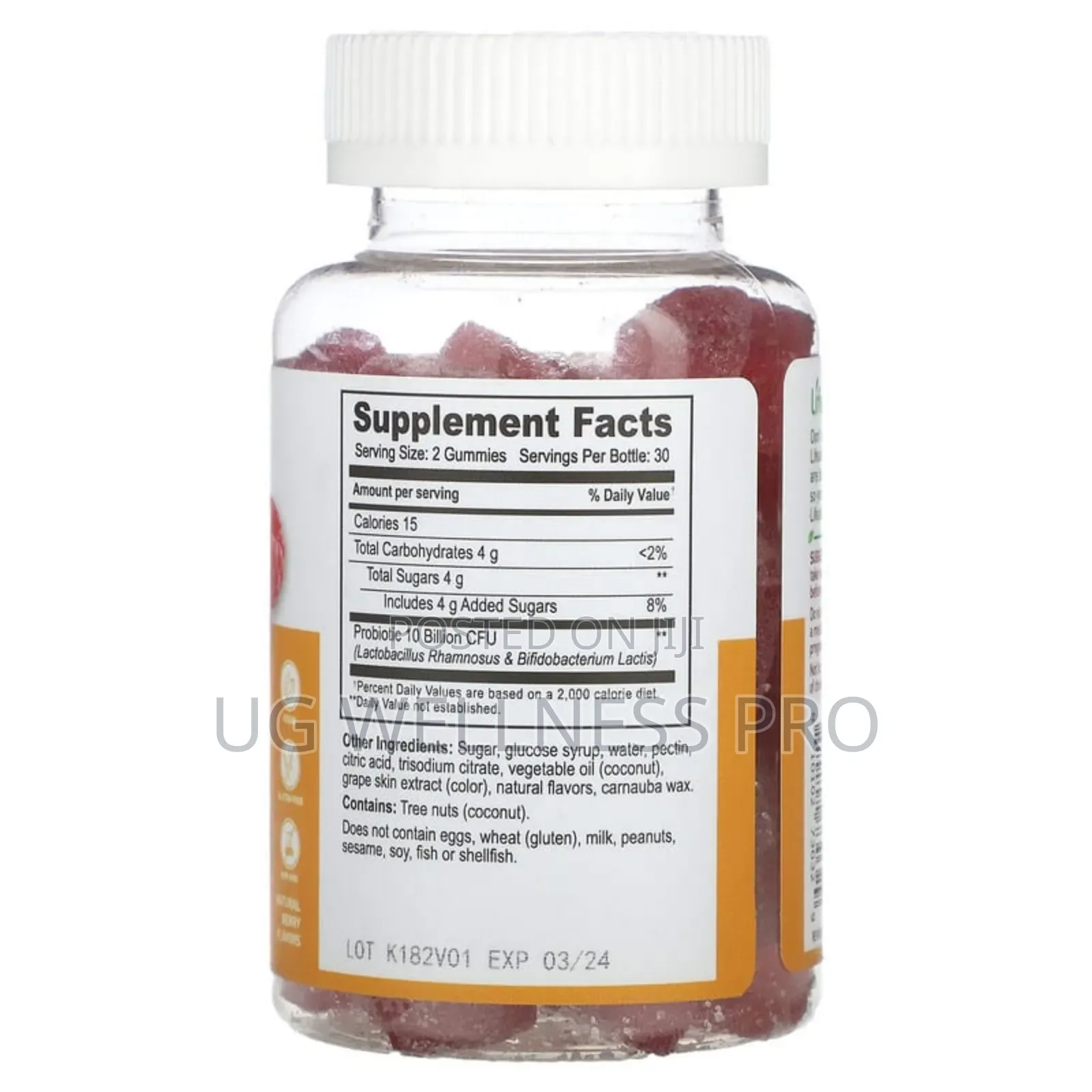 Lifeable, Women's Probiotic Gummies, Berry, 60 Gummies 10 B Per Servin