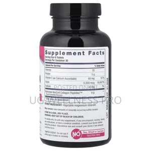 Neocell, Grassfed Collagen Peptides + Vitamin C Biotin, 180 Tablets
