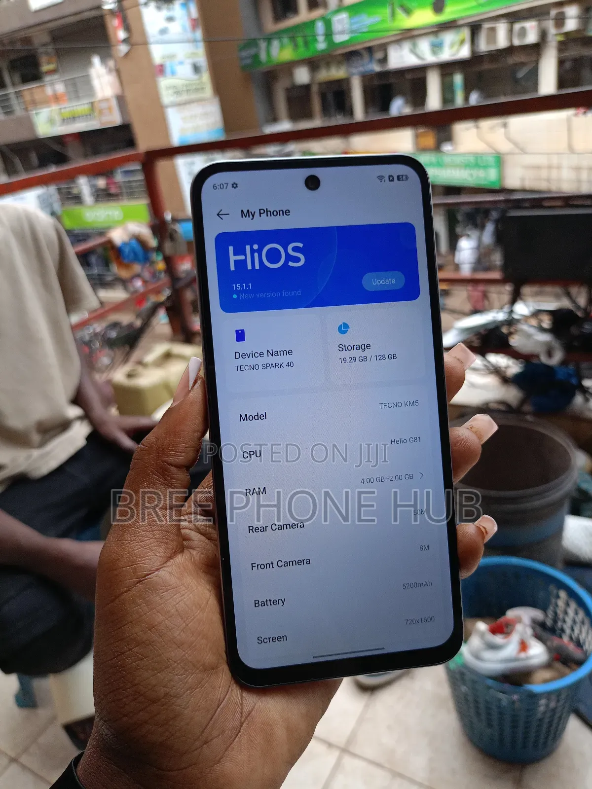 Tecno Spark 40 128 GB Gray