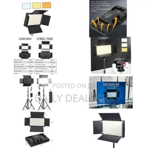 Professional Photo Video Led Pro Light Kit Varicolor 800-Bulb Led