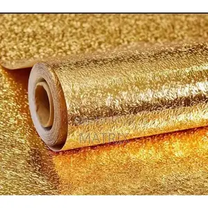 Aluminium Wallpaper 5m X 0.5m - Gold