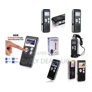 Multifunctional Rechargeable 8gb 650hr Digital Audio Voice Recorder